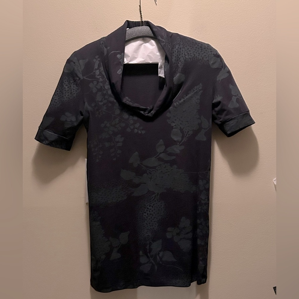 Theory - Black Cowl Neck Top - Small